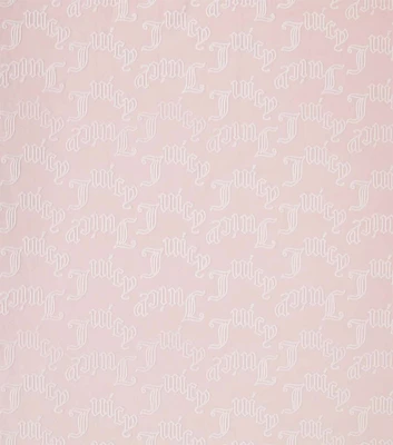 Juicy Couture Light Pink Embossed Velour Knit Fabric