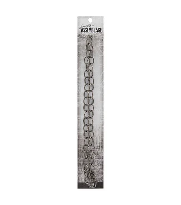 Tim Holtz Assemblage 18" Gunmetal Textured Loop Chain