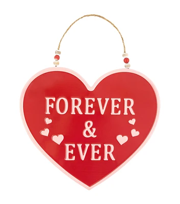 Northlight 14" Valentine's Day Red & White Forever & Ever Wall Art