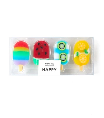 2" Summer Popsicle Erasers 4ct by Happy