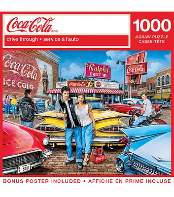 MasterPieces 19" x 27" Coca Cola Drive Through Jigsaw Puzzle 1000pc