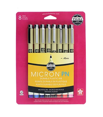 Sakura Pigma Micron PN Plastic Nib Pen Set