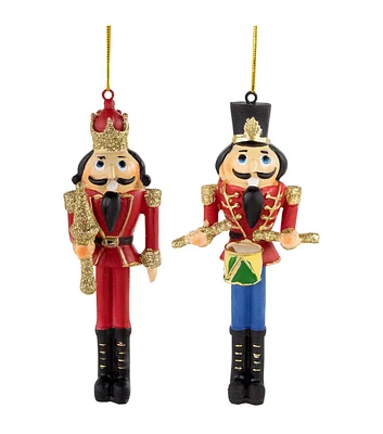 Northlight 6" Christmas Nutcracker King & Soldier Ornaments 2ct