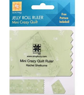 Ez Quilting Rachel Shelburne Mini Crazy Quilt Jelly Roll Ruler