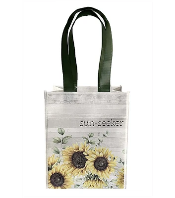 11.5" Sunflower Go Green Reusable Tote Bag