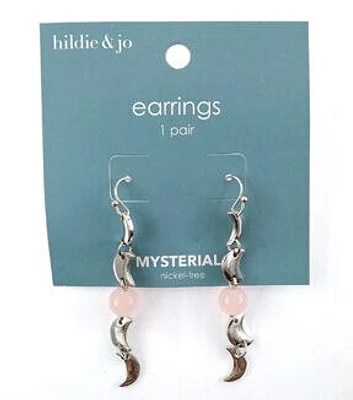 2" Halloween Moon Dangle Earrings by hildie & jo