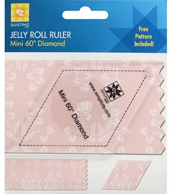 Ez Quilting Mini 60° Diamond Jelly Roll Ruler