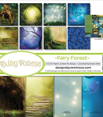 Reminisce Collection Kit 12"X12" Fairy Forest with Hollow Tree