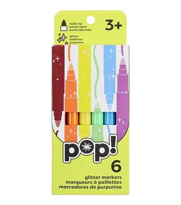 6ct Glitter Markers by POP!