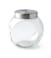 7" Round Tilted Glass Jar With Lid by Park Lane