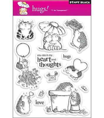 Penny Black Clear Stamps Hugs