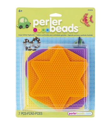 Perler 7pc Large Basic Shapes Pegboards