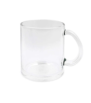 17oz Clear Glass Mug by Happy