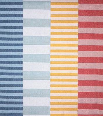 Multicolor Striped Woven Upholstery Outdoor Fabric