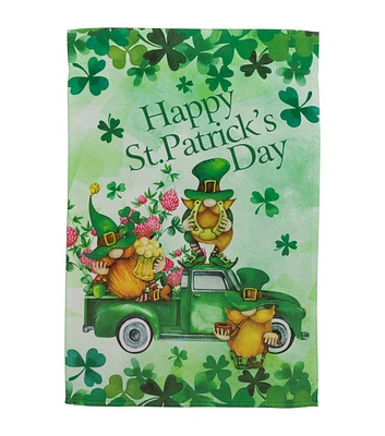 Northlight 18" x 12.5" Happy St. Patrick's Day Double Sided Flag