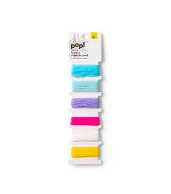 6ct Pastel 1mm Stretch Cords by POP!