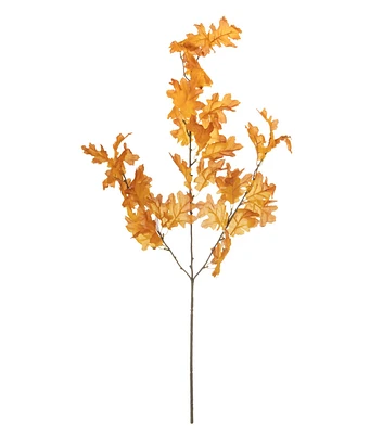 33" Orange Oak Leaf Branch by Bloom Room