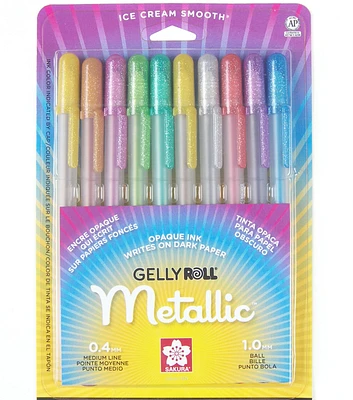 Sakura Gelly Roll Medium Point Pens 10PK Metallic