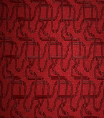 Abstract Lines on Red Quilt Cotton Fabric by Quilter's Showcase