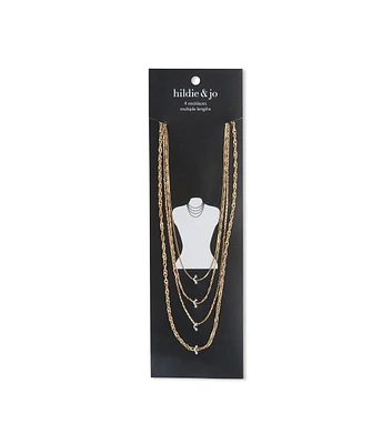 4ct Gold Layered Chain Necklaces by hildie & jo