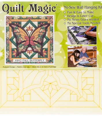 Quilt Magic 12" Fall Butterfly No Sew Wall Hanging Kit