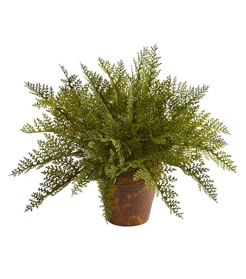 Nearly Natural 19" Maiden Hair Fern Artificial Plant in Planter