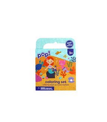 10pc Mermaid On the Go Coloring Book by POP!