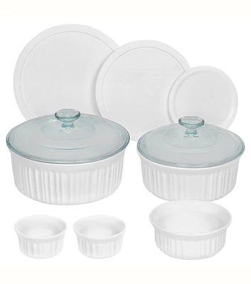 Corningware French White 10pc Bakeware Set