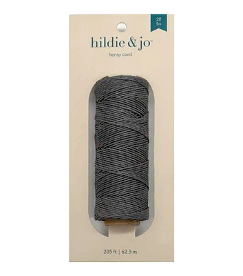 205' Gray Hemp Cord by hildie & jo