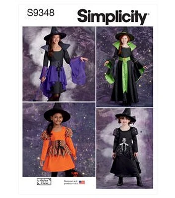 Simplicity S9348 Size to Children's & Girls' Costume Sewing Pattern