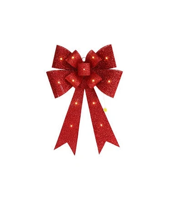 25" Christmas LED Red Bow by Place & Time