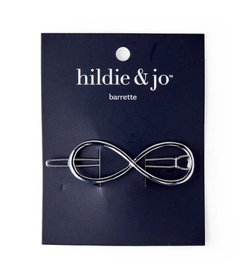 Silver Infinity Barrette by hildie & jo