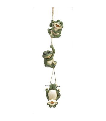 Zingz & Thingz Frolicking Frogs Hanging Decoration