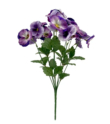 18" Spring Purple Pansy Bush by Bloom Room