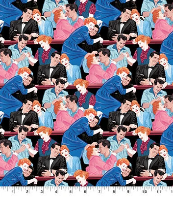 I Love Lucy Ricky Packed Cotton Fabric