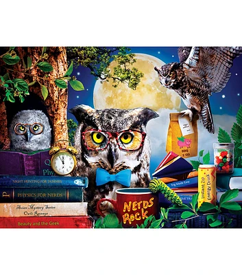 MasterPieces 18" x 24" Night Owls Study Jigsaw Puzzle 300pc