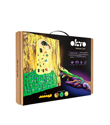 Okto 16" x 12" Gustav Klimt The Kiss Sensory 3D Clay Painting Kit