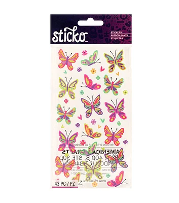 Sticko Stickers Spicier Butterflies