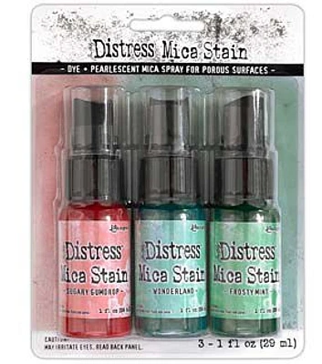 Tim Holtz 1oz Christmas Distress Mica Ink Stains 3ct