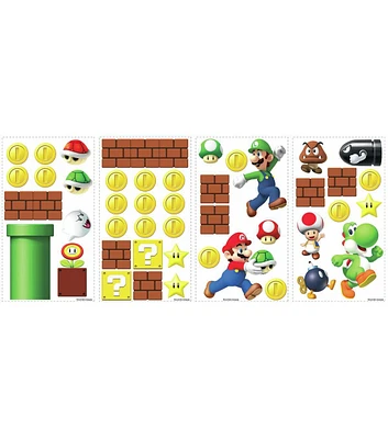 RoomMates Peel & Stick Wall Decals Nintendo Super Mario