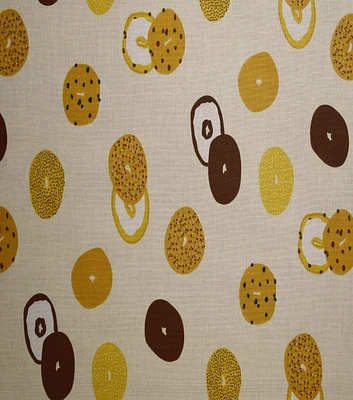 Bagels on Cream Quilt Cotton Fabric by Quilter's Showcase