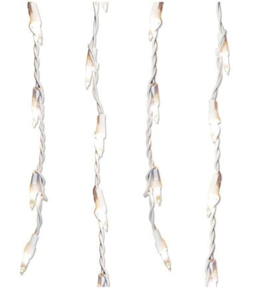 Northlight 10' Clear Mini Drop Icicle String Lights 2pk