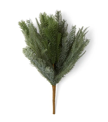 16" Christmas Green Norfolk Pine Leaf Bush by Bloom Room