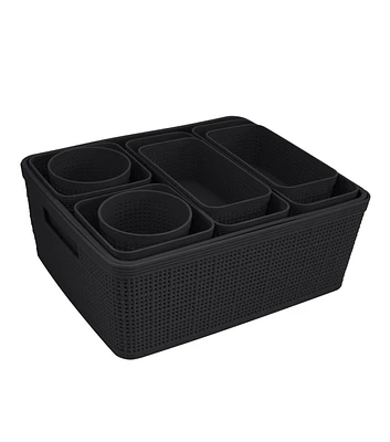 Simplify 10ct Plastic Basket Organizers