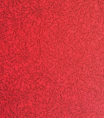 Red Leaf Textured Quilt Cotton Fabric by Keepsake Calico