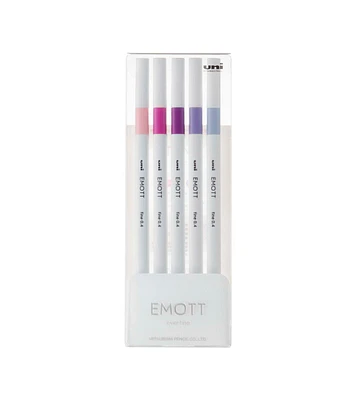 EMOTT Fineliner Pen Set #7 Floral Color 5 Colors