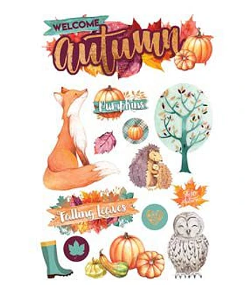 Paper House 9" Welcome Autumn 3D Stickers