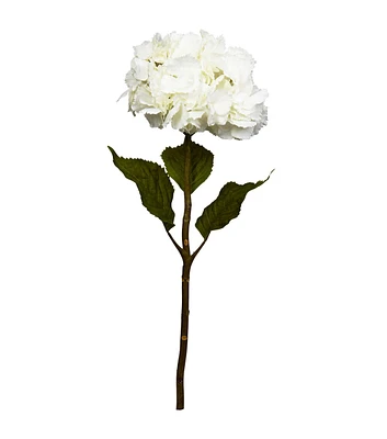 Nearly Natural 28" White Hydrangea Artificial Flower 3ct