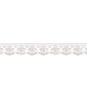 Wrights Single Embroidered Scalloped Trim Natural