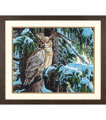 Dimensions 20" x 16" Great Horned Owl Paint by Numbers Kit